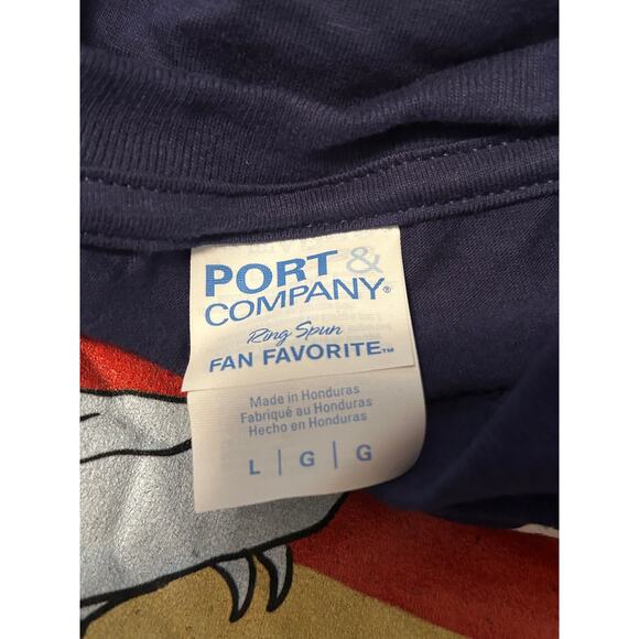 NWOT Port and Company Men's Cut Black T Shirt Opossum Cyberpunk Size Large - Picture 3 of 4